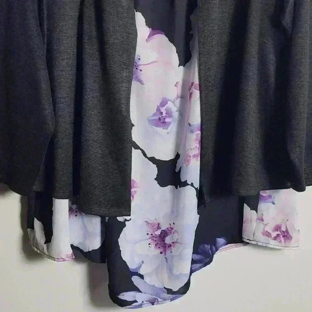 🚨 LAST CHANCE 🚨 ROZ & ALI Dressbarn Floral and Black Blouse Size 2X - Picture 16 of 16
